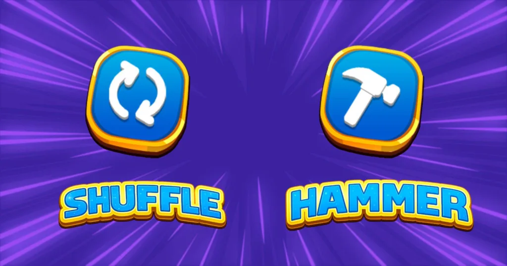 Match Masters basic perks: hammer and shuffle