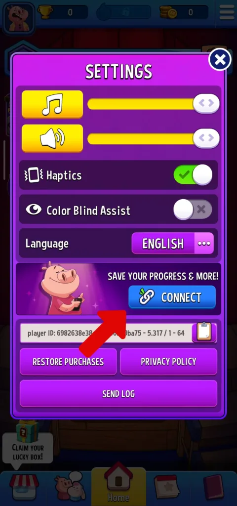 Match Masters settings