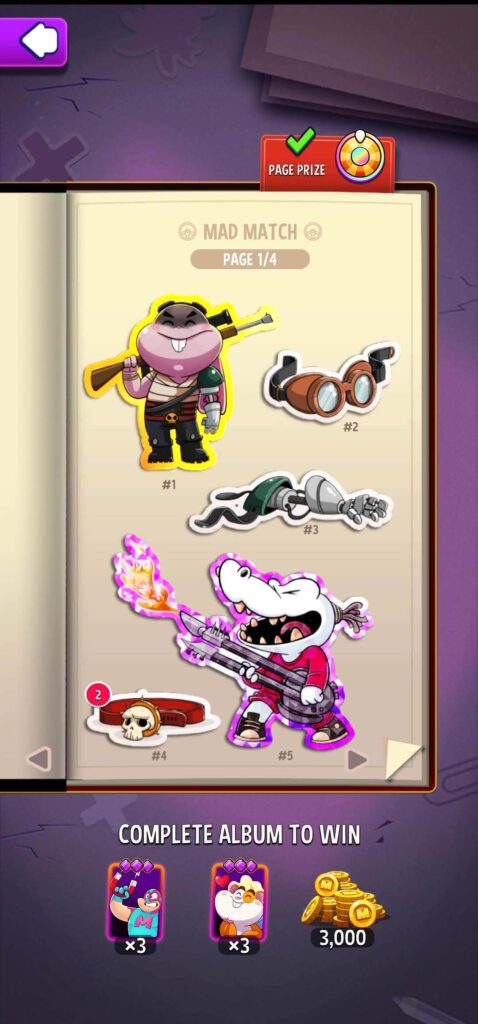 Earn free Super Spin in album pages