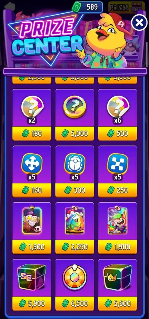 Super Spin in the arcade prize center