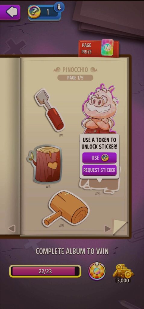 How to use the sticker token in Match Masters