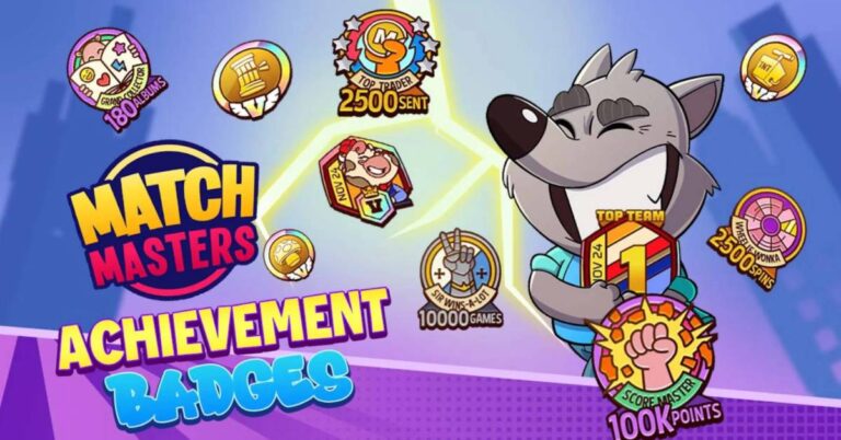 Match Masters Achievements: How to Earn & Upgrade Badges Faster