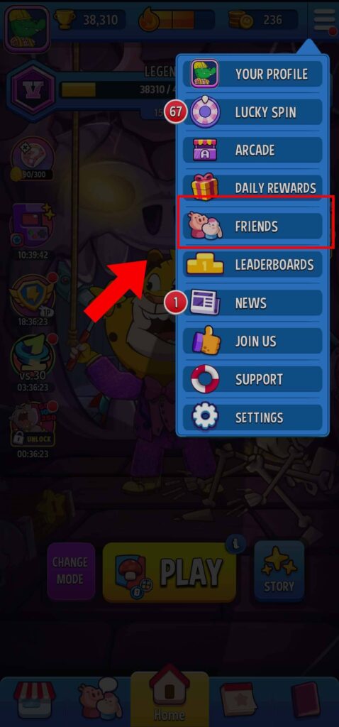 Match Masters Friends Button