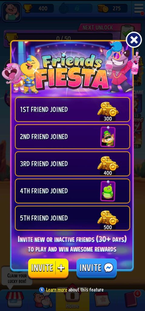 Match Masters friends fiesta low value rewards