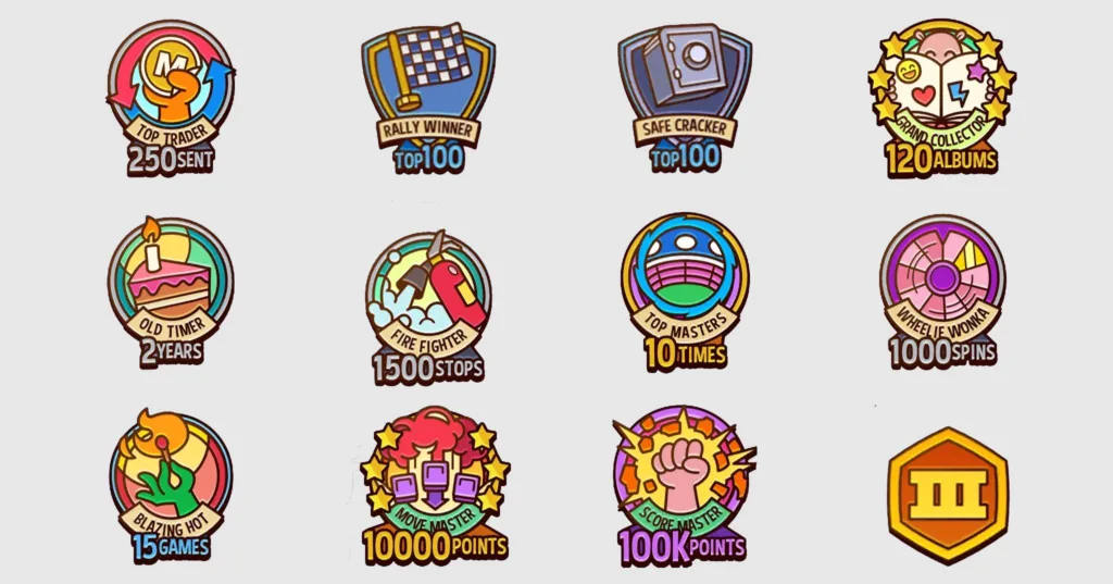Other achievements badges