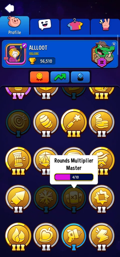 game mode achievement badge unlock requirements