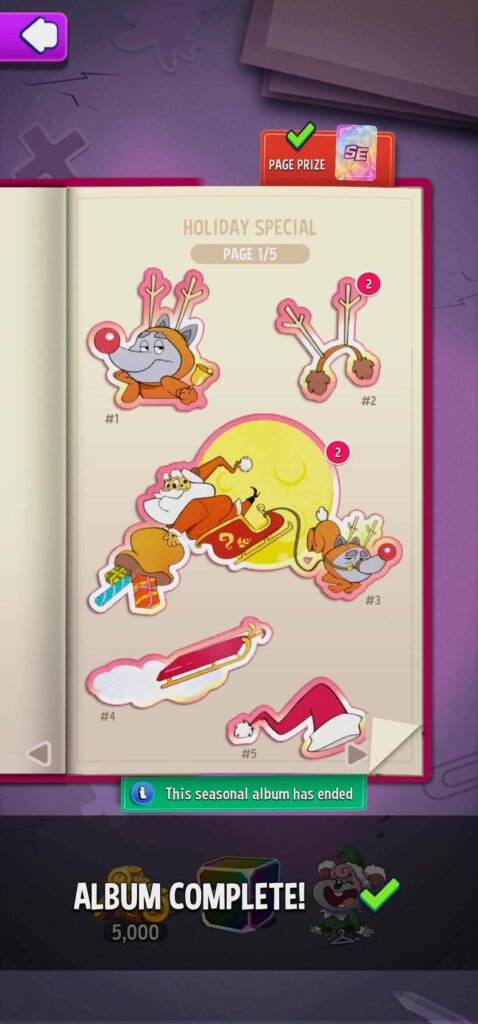 Match Masters seasonal stickers and albums