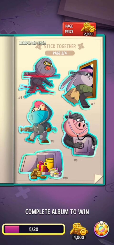 Match Masters team stickers and albums