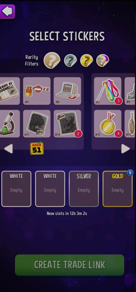 Select duplicate stickers