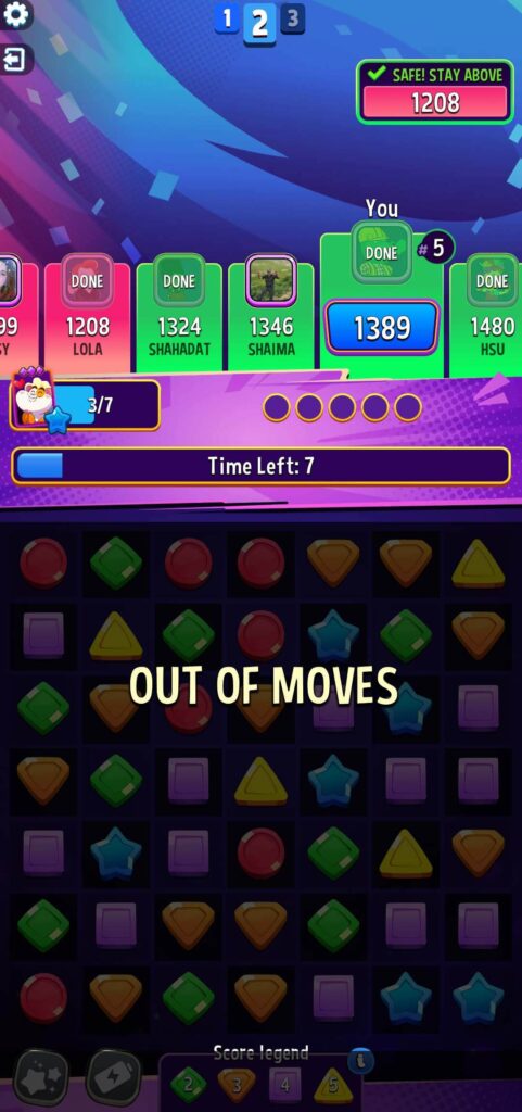 Match Masters match rumble out of moves
