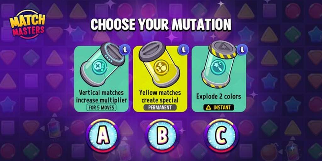 Match Masters solo mutation lab mutations