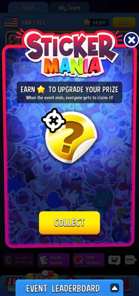 Match Maters sticker mania event