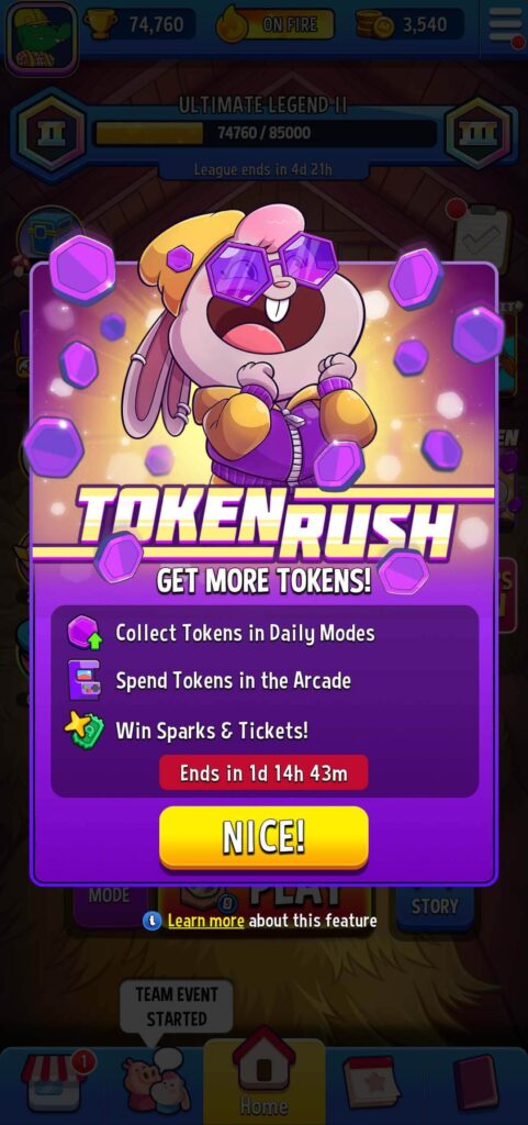 Match Masters token rush event