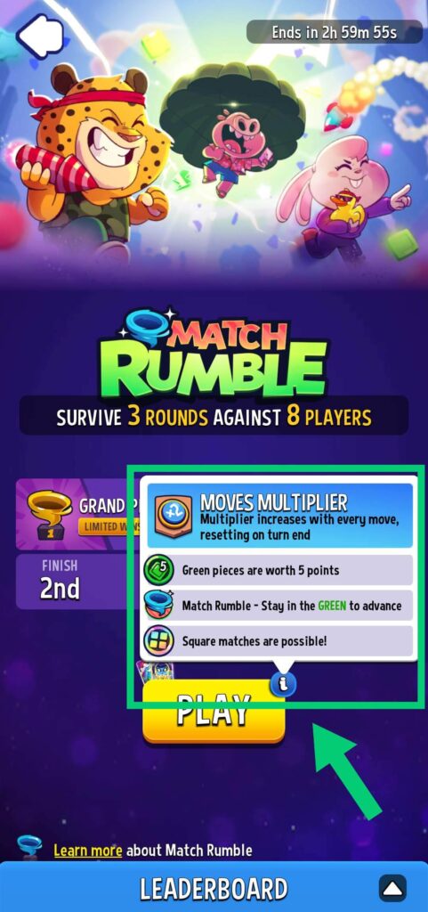 Match Rumble rules