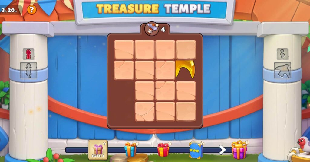 Family Island treasure temple gate1 board