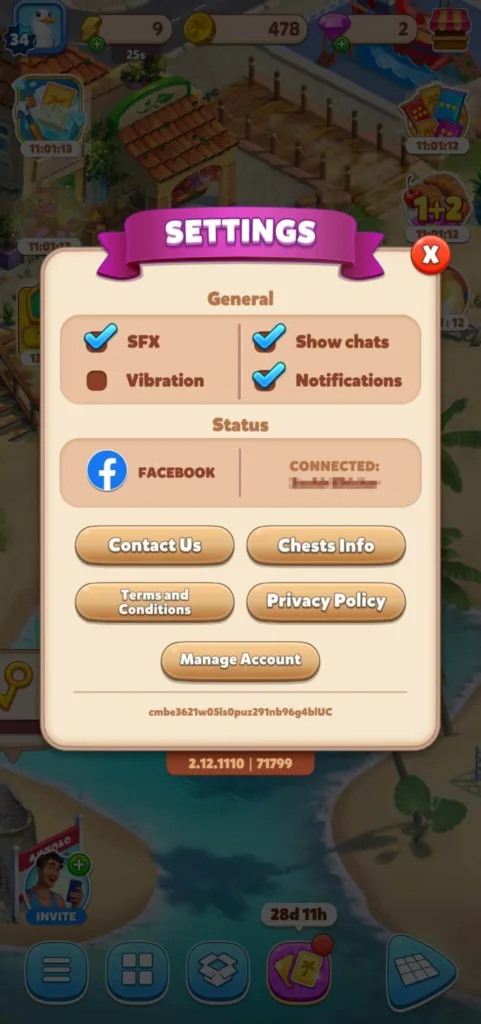 Travel Town settings