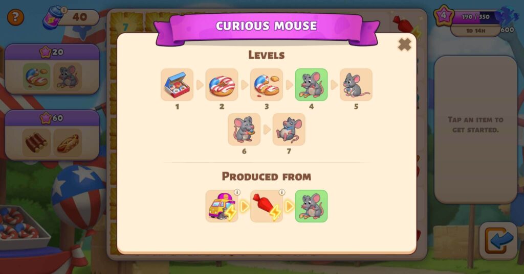 Family Island merge game items information