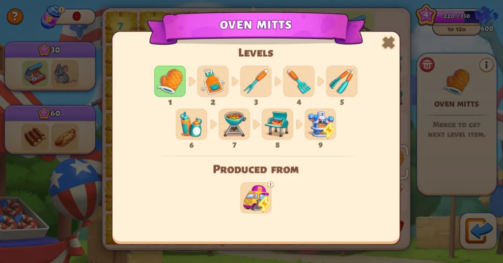 Merge Game event all chain items