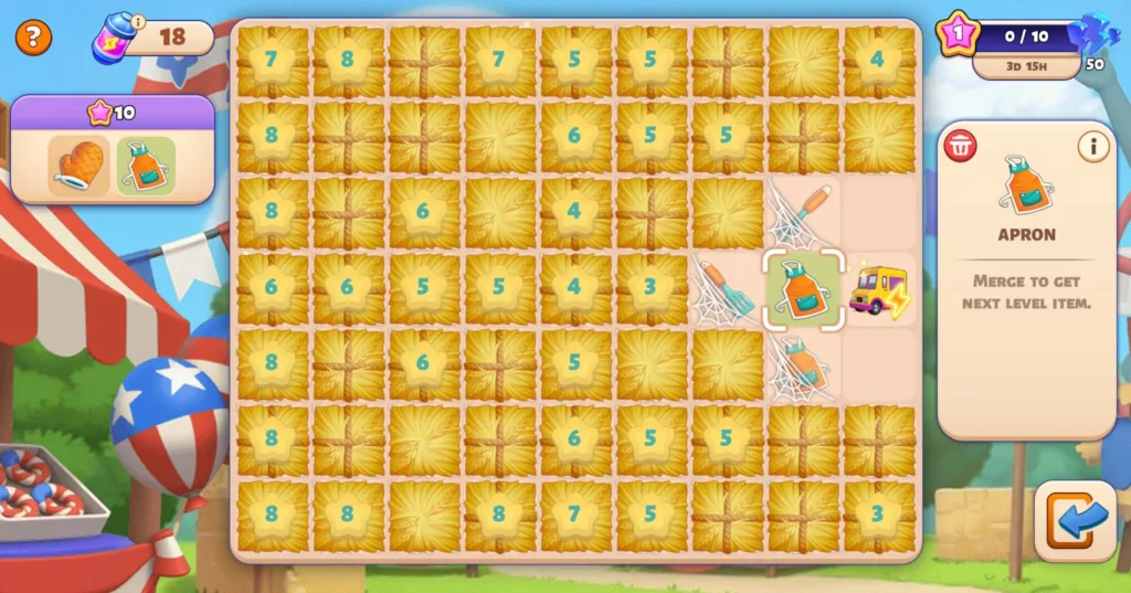 Merge Game event next level items