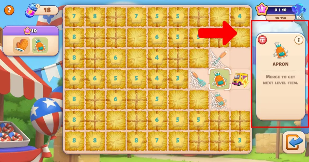 Merge game event item info