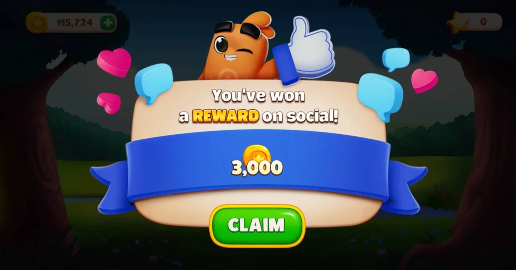 Domino Dreams coins reward