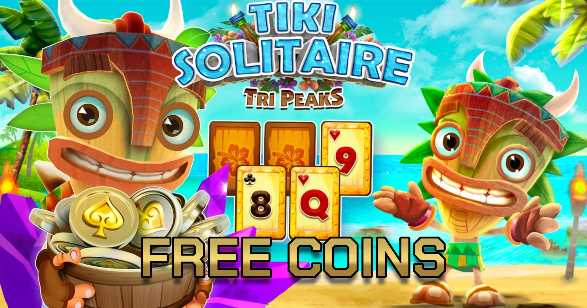 Tiki Solitaire TriPeaks Free Coins