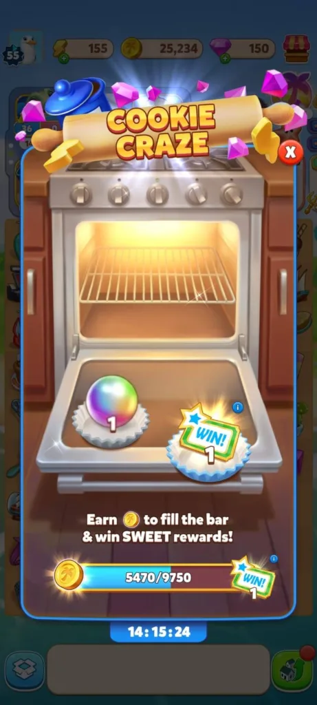 Travel Town cookie craze event with a Joker reward