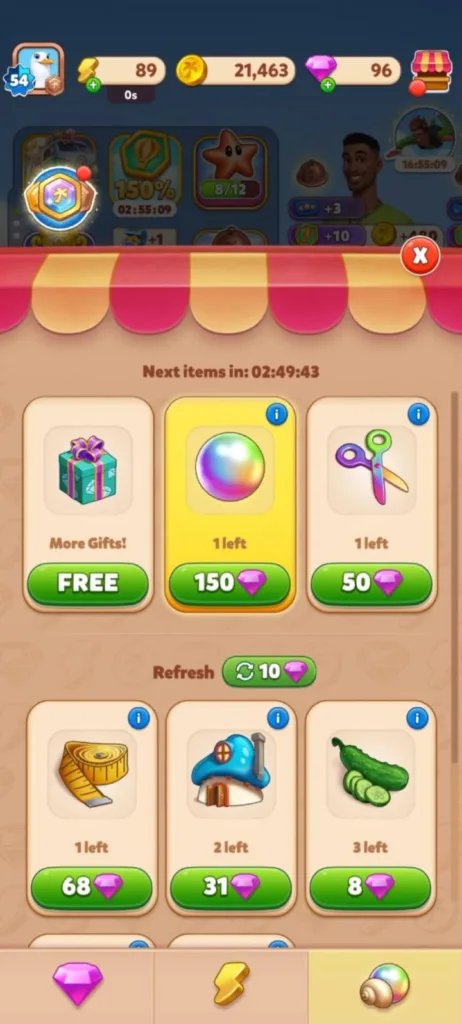 Joker pearl price in the shop: 150 diamonds.
