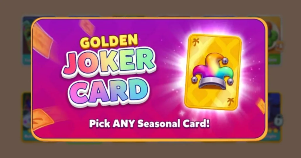 Travel Town Golden Joker Card