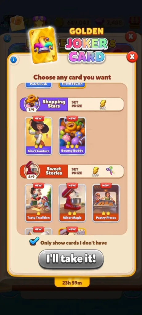 Travel Town missing cards